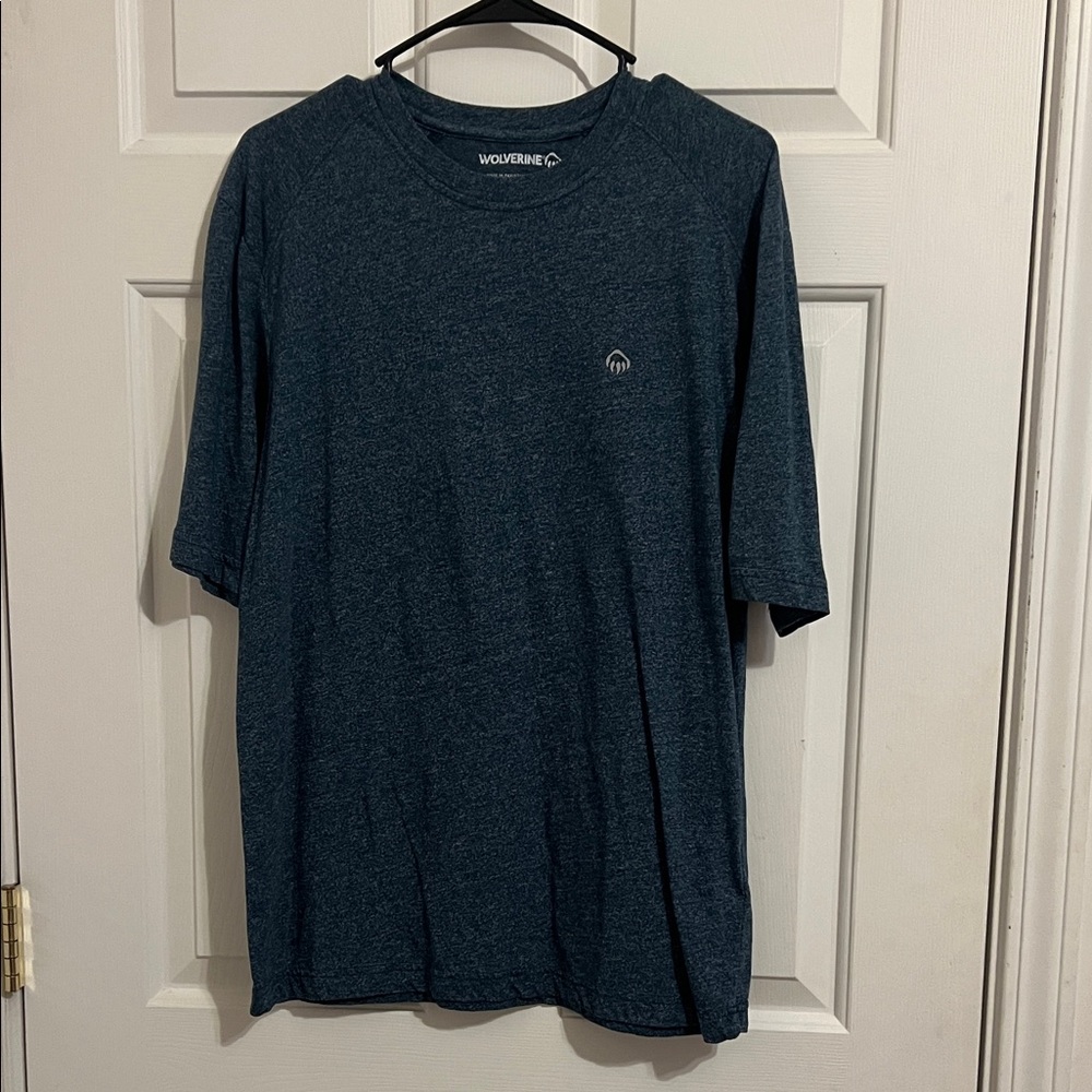 Wolverine Men's Dark Blue Short Sleeve Tee